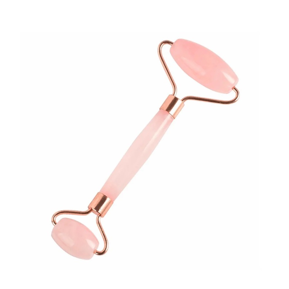 ❤️ Rose Quartz Facial Roller Face Massage Drainage Tool